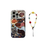 Electroplated Full-View Window-Silver[Denim Dachshund+Bracelet]