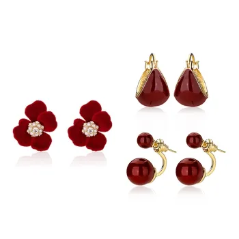 Mofei S925 Silver Stud Earring Earrings Women's