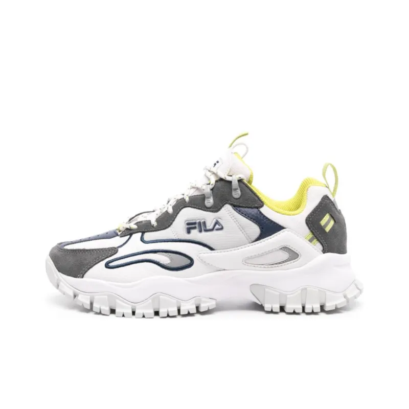 FILA Ray Tracer Tr 2 Anti-Slip Wear-Resistant Low-Top Casual Shoes Men's White-0