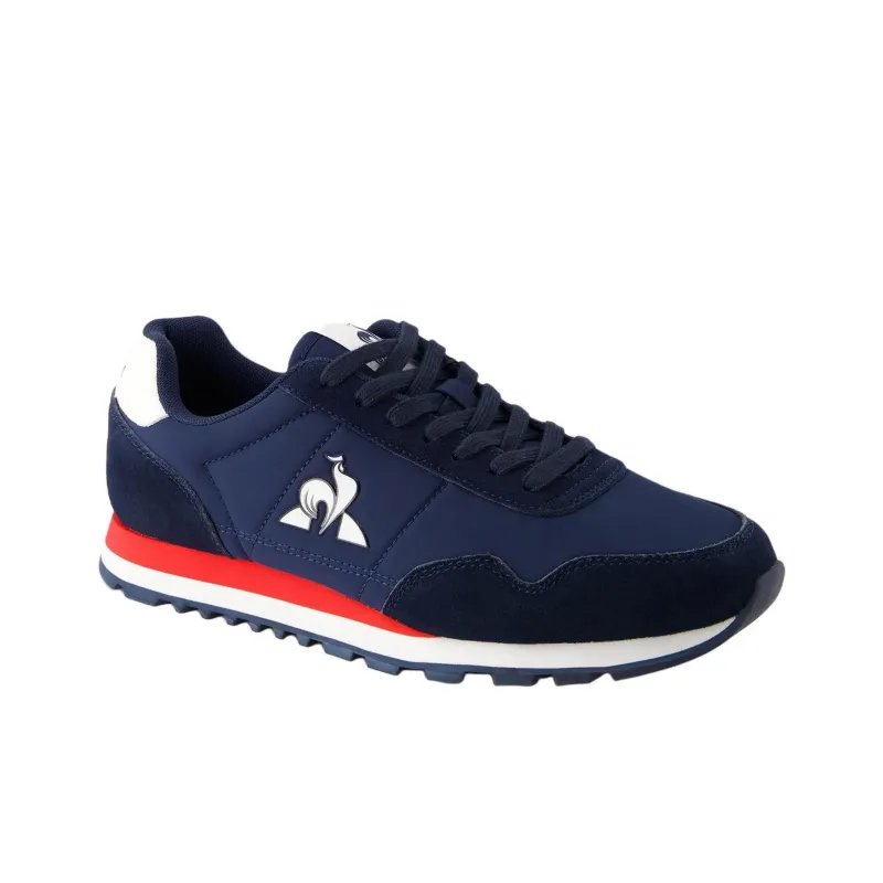 Le Coq Sportif Anti Slip Wear Resistant Low Top Casual Shoes Men's Blue Red-1