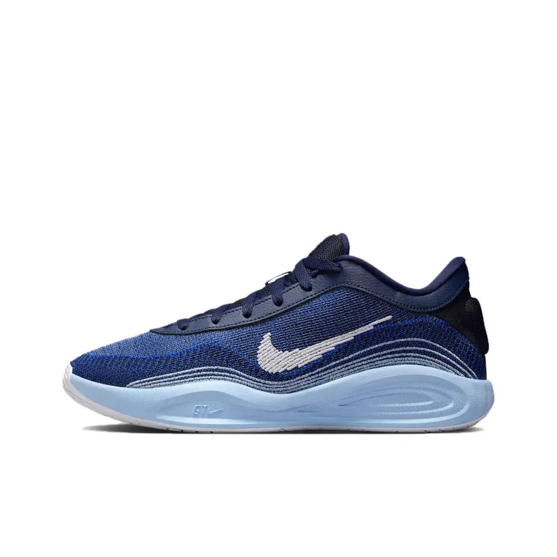 Nike GT Hustle Academy Anti Slip Wear Resistant Low Top Basketball Shoes Unisex Blue-0