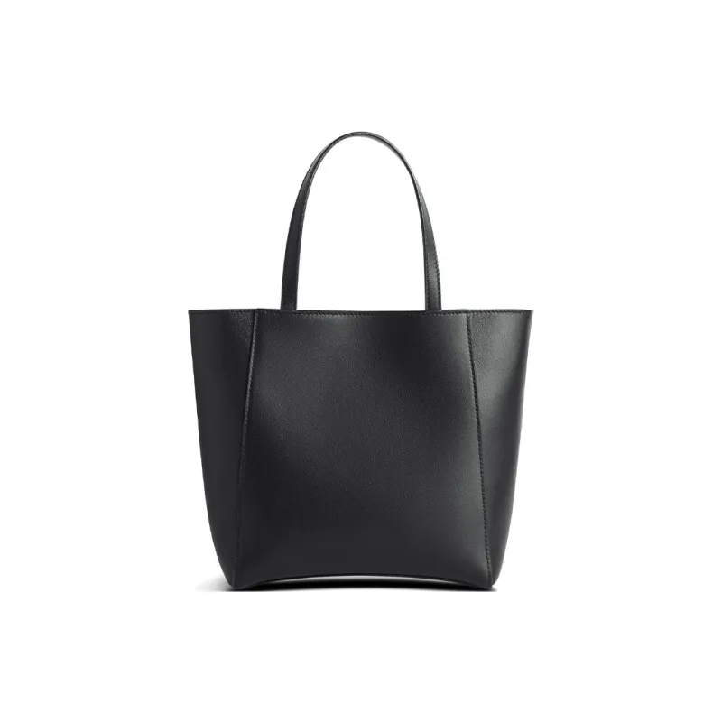 Balenciaga Hourglass Calfskin Tote Bag Shopping Bag Shoulder Bag Handbag Small Size Women's Black-4
