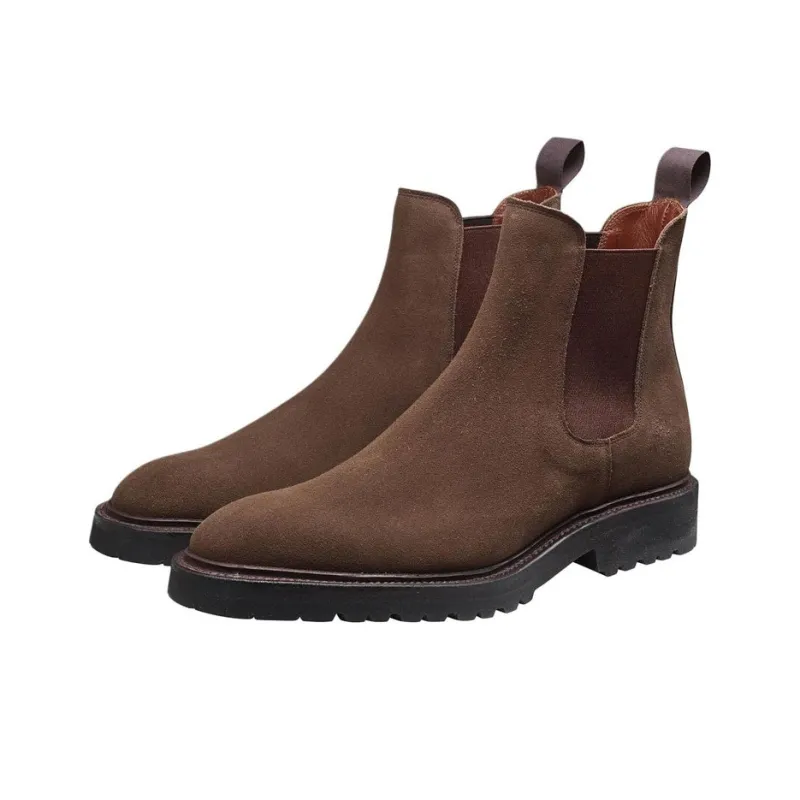 CROCKETT & JONES Poppy Chelsea Boots Women's Dark Brown-2