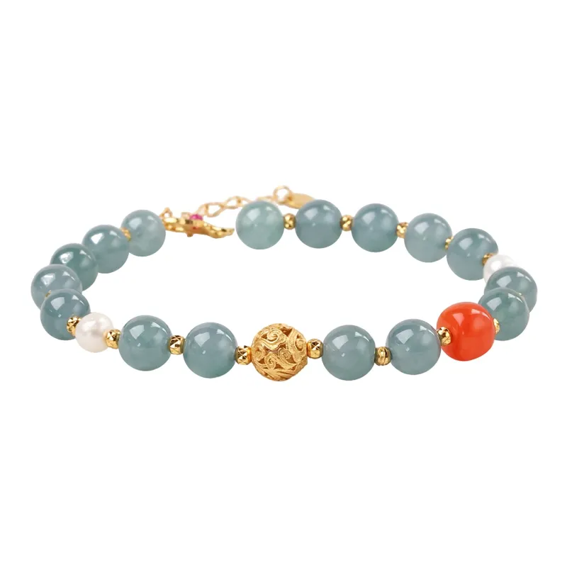 CHINA GOLD Ice Type Jadeite Bracelets Unisex-0