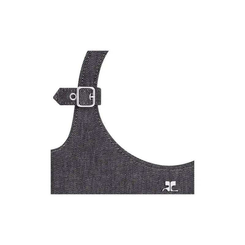 COURREGES Holy Denim Tote Bag-3