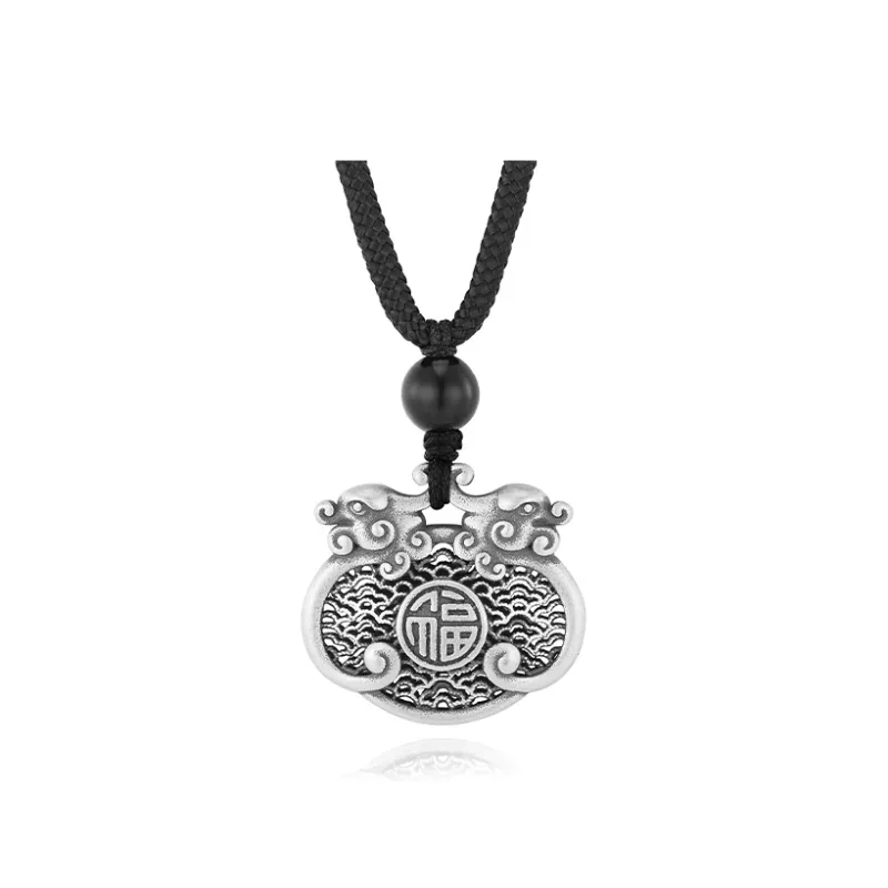 CHINA GOLD S990 Silver Necklaces Unisex-0