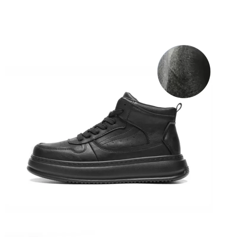 Meixi Warm Mid Top Skateboard Shoes Men's-15