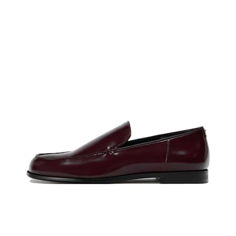 ZARA Loafers Women's Dark Red Color-0
