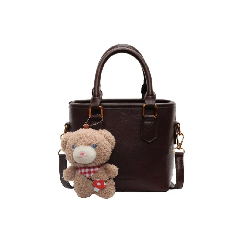 Yalu PU Handbag Regular Women's Ecru/Black/Brown/Coffee-8