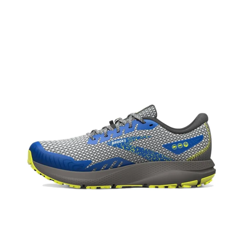 Brooks Divide Wear-resistant And Lightweight Low-Top Running Shoes Men's Gray Loose Fit-0