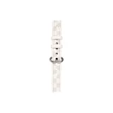 Ecru-Square Print Belt