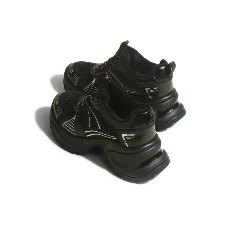 CHENTER KATER Lightweight Height Increasing Warm Low Top Chunky Sneakers Women's-8