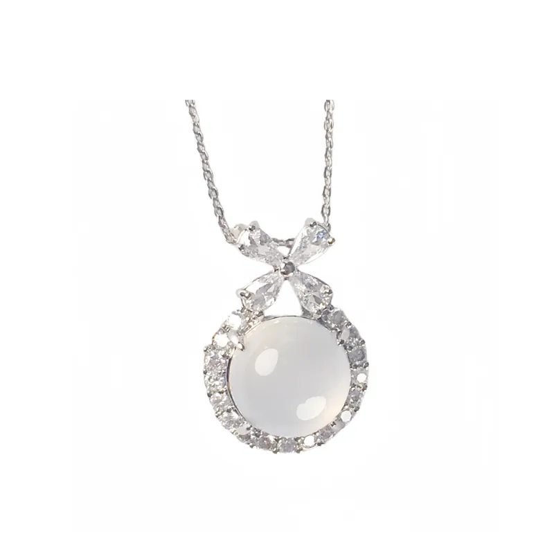 MUSHIFEN Chalcedony Necklaces Women's-0