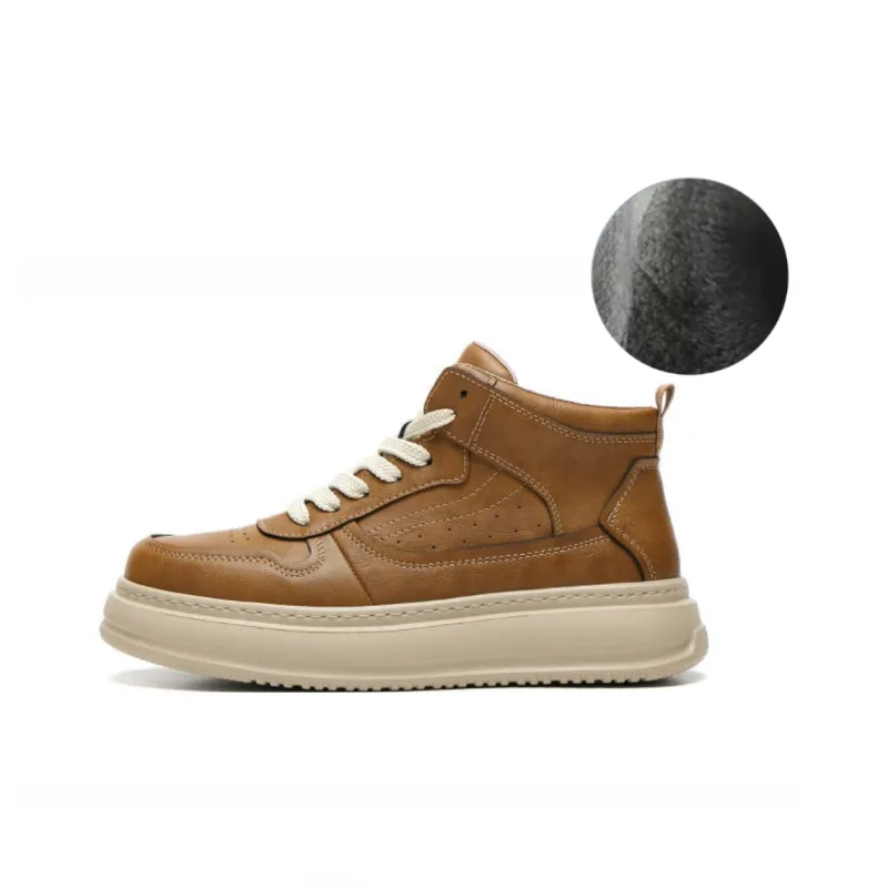 Meixi Warm Mid Top Skateboard Shoes Men's-13