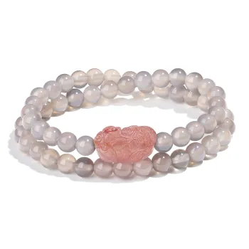 PUTUOSHANWENCHUANG Agate Bracelets Women's