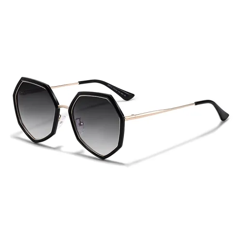 Chrome Hearts Plate And Metal Irregular Shape Eyeglass Frames Unisex Black