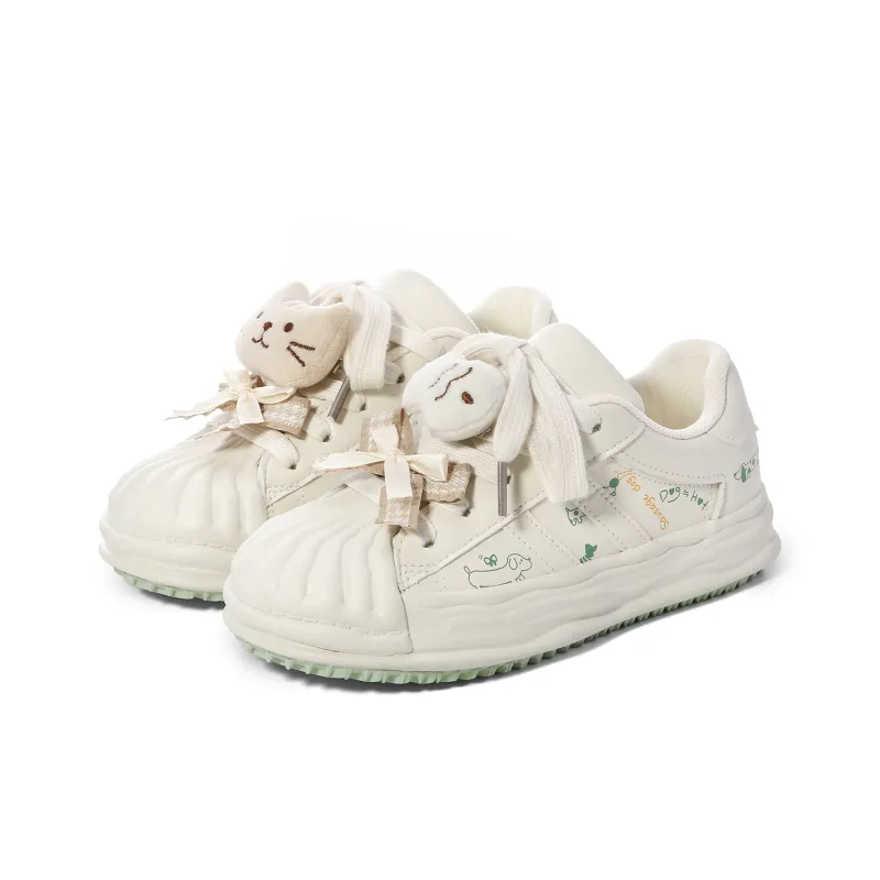 Lovely You Lightweight Wear Resistant And Slip Resistant Low Top Skateboard Shoes Women's-44