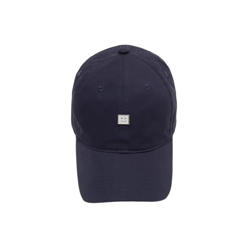 Acne Studios Cotton Baseball Caps Unisex Dark Blue-1