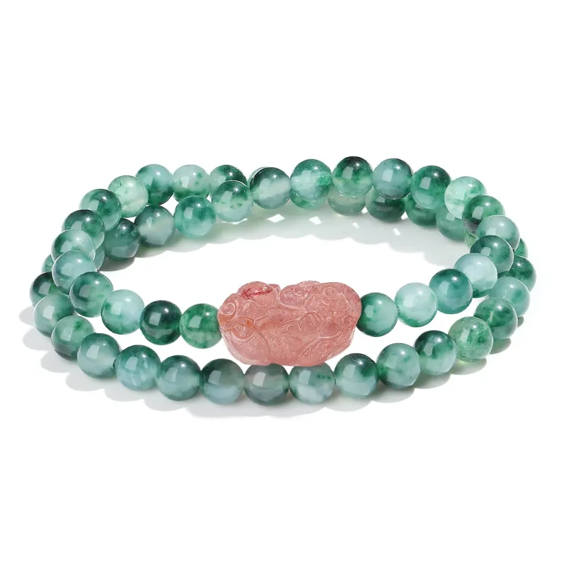 PUTUOSHANWENCHUANG Chalcedony Bracelets Women's-0