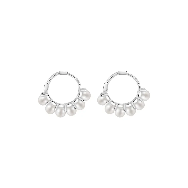 EAR PARTNER S925 Silver Earring Post Earrings Women's-0
