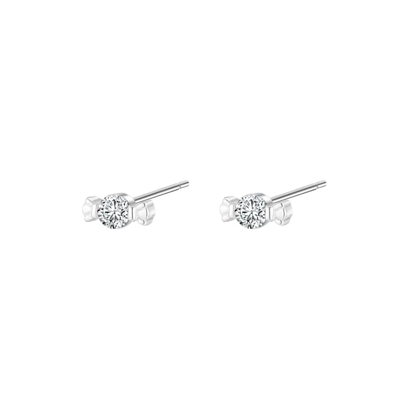 EAR PARTNER 999 Fine Silver Stud Earrings Women's-2