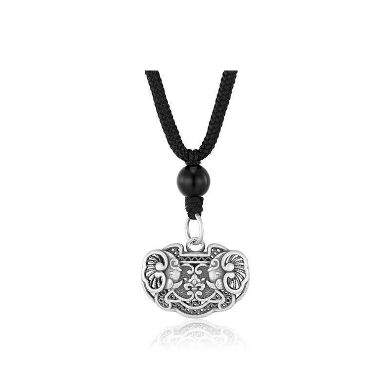CHINA GOLD S990 Silver Necklaces Unisex-0