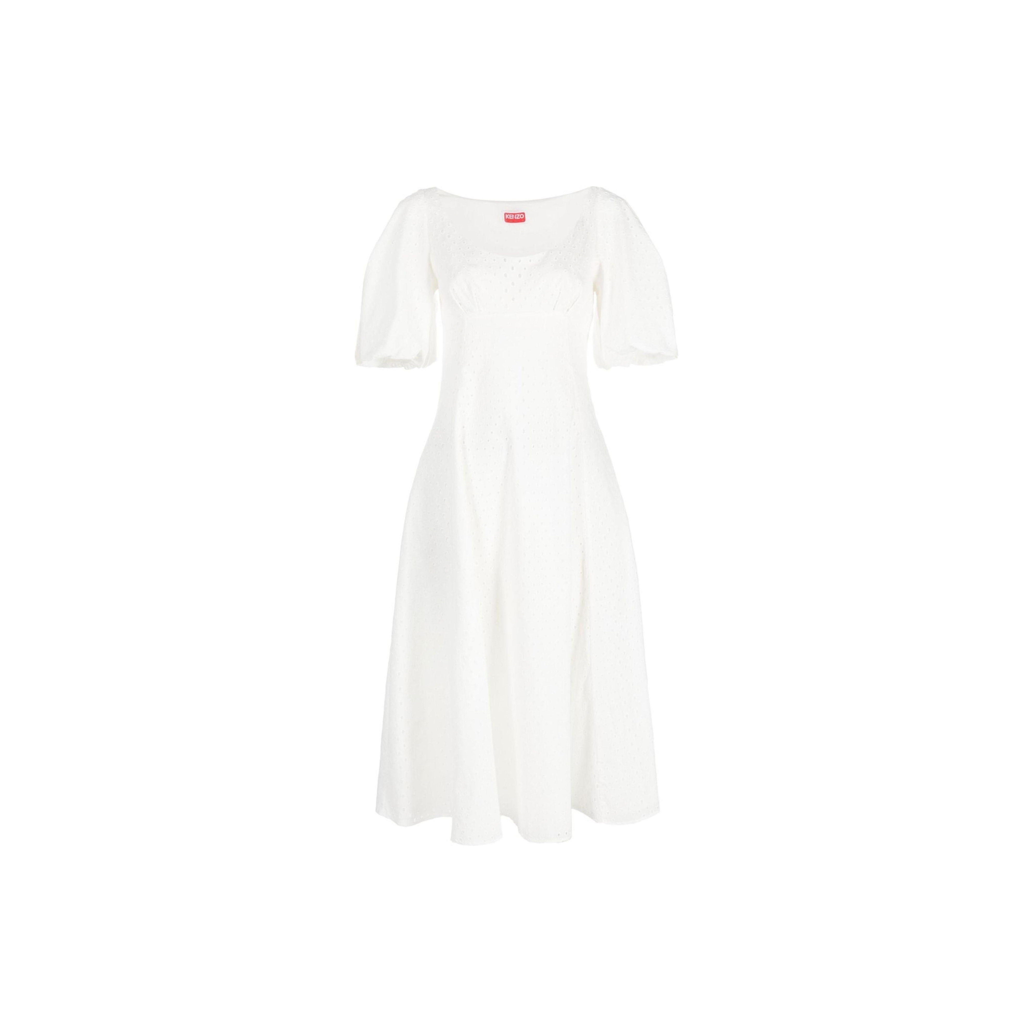 【送料&関税込】Kenzo Short-sleeved Flared Midi Dress KENZO Short-Sleeved Flared Midi Dress - POIZON