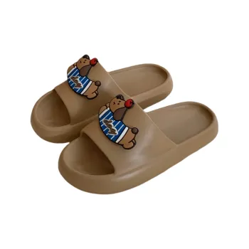 SHIGUDE Sandal Slippers Unisex, Light Brown