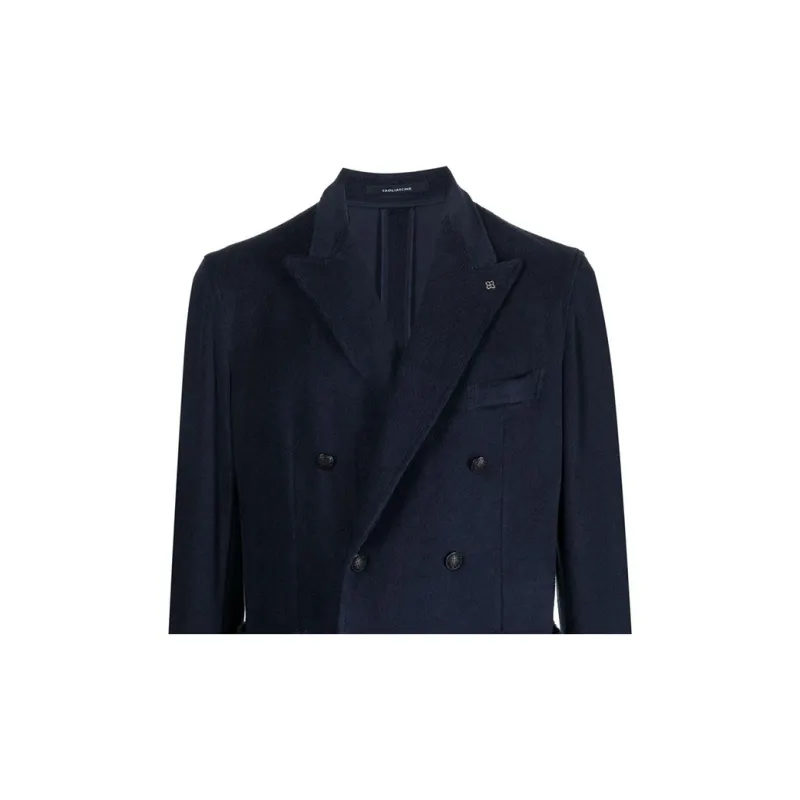 Tagliatore Peak lapel Double breasted Blazer-4