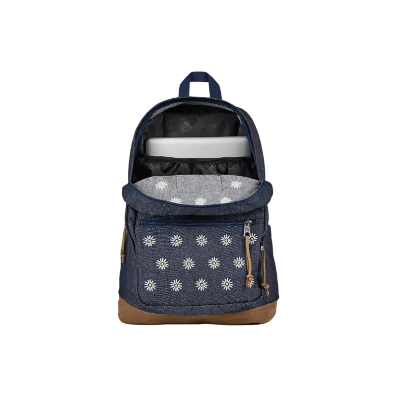 JanSport Nylon Backpack Unisex Dark Blue-6