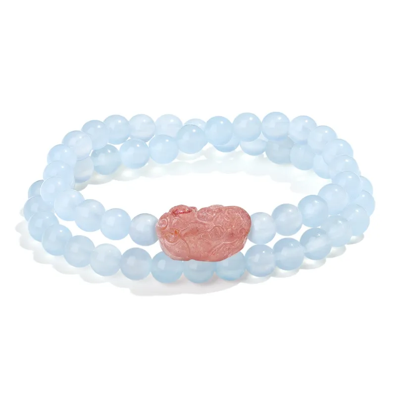 PUTUOSHANWENCHUANG Chalcedony Bracelets Women's-1