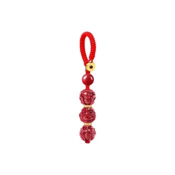 Moon Jewelry Cinnabar Keychains Unisex