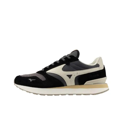 Mizuno RB87 Anti Slip Wear Resistant Low Top Casual Running Shoes Unisex Gray Black