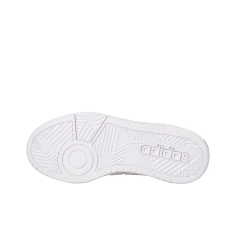 Adidas HOOPS 3.0 Anti Slip Wear Resistant Low Top Skateboard Shoes Women's White-4