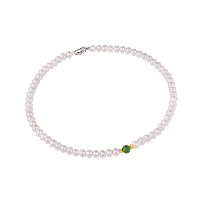 Yuanyanghuangjin Freshwater Pearl Necklaces Women's-0