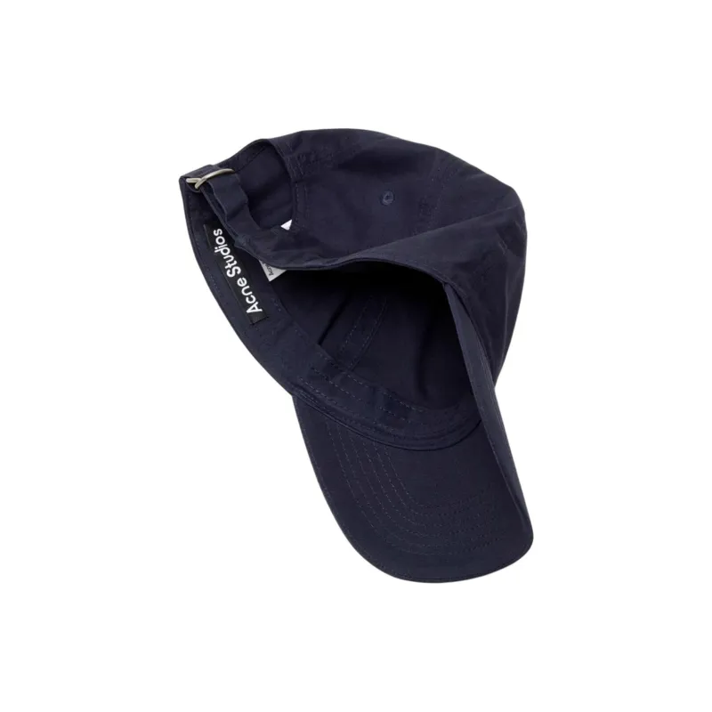 Acne Studios Cotton Baseball Caps Unisex Dark Blue-2