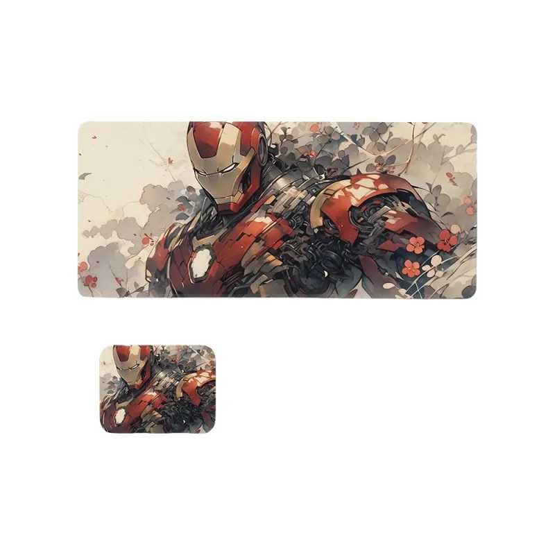 SHIBADU Rubber Pad Iron Man Extra Large Esports Table Pad For Computer And Laptop Mouse Pads-22