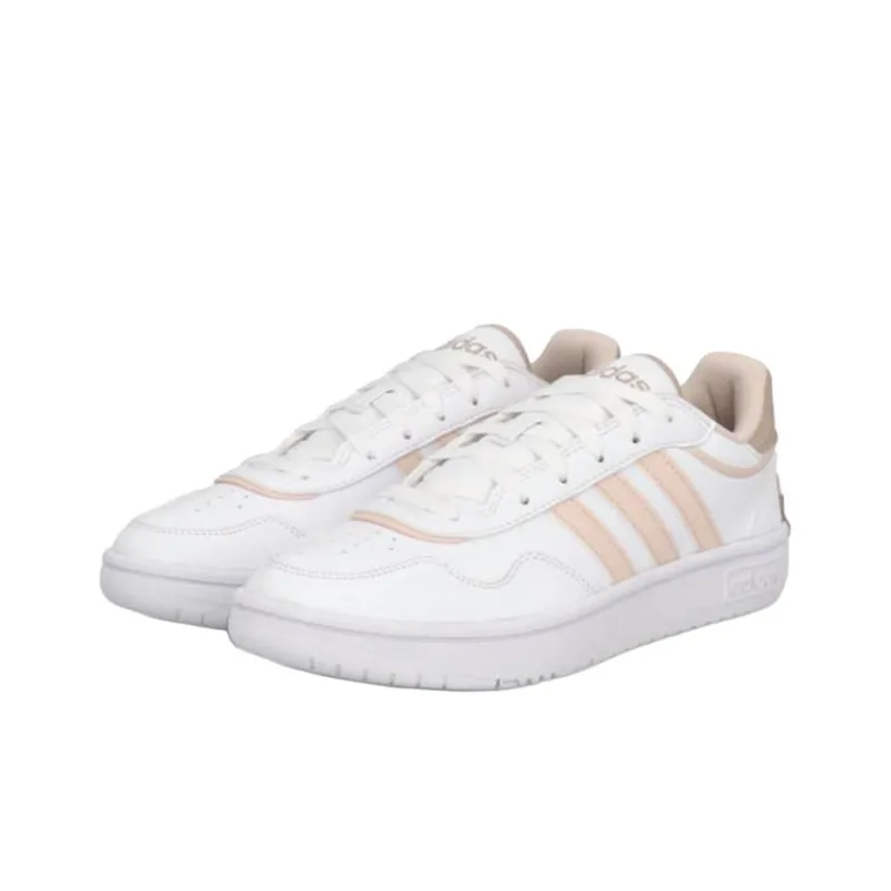 Adidas HOOPS 3.0 Anti Slip Wear Resistant Low Top Skateboard Shoes Women's White-1