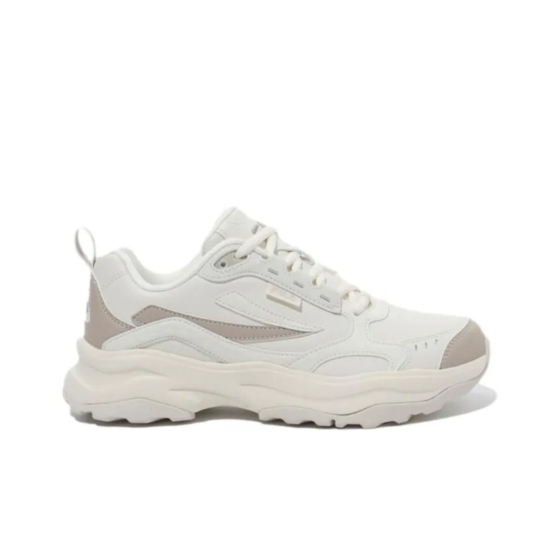 FILA Wood Block Anti Slip Wear Resistant Low Top Casual Shoes Unisex Beige-1