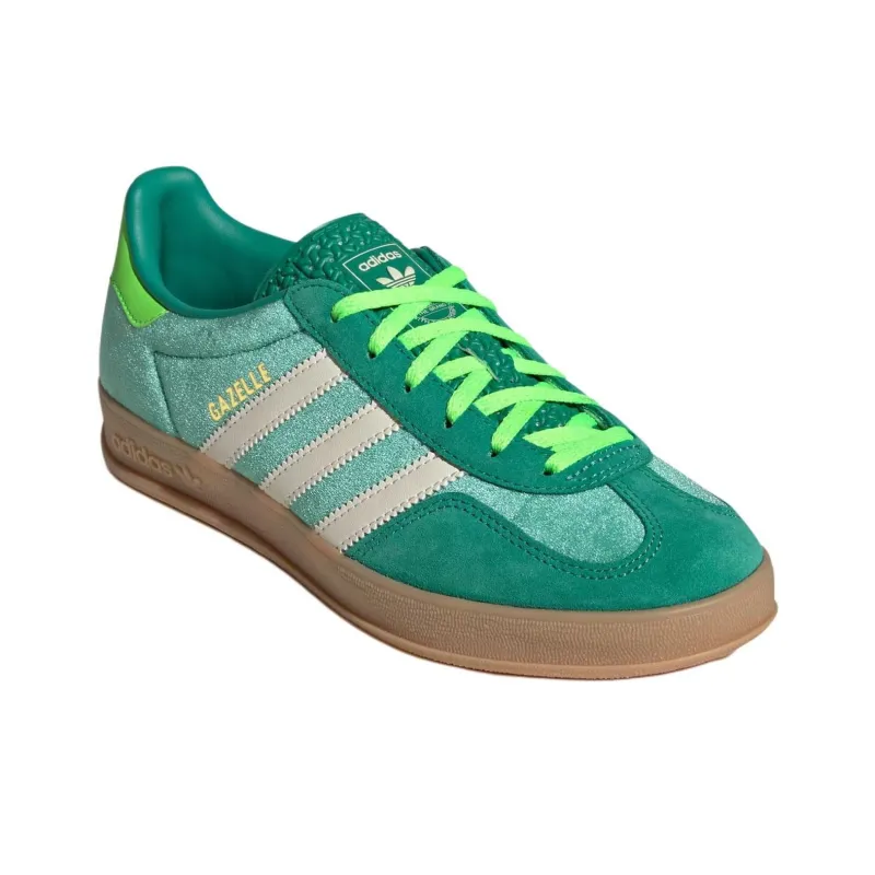 Adidas Gazelle Indoor Semi Court Green Velvet Women's-2