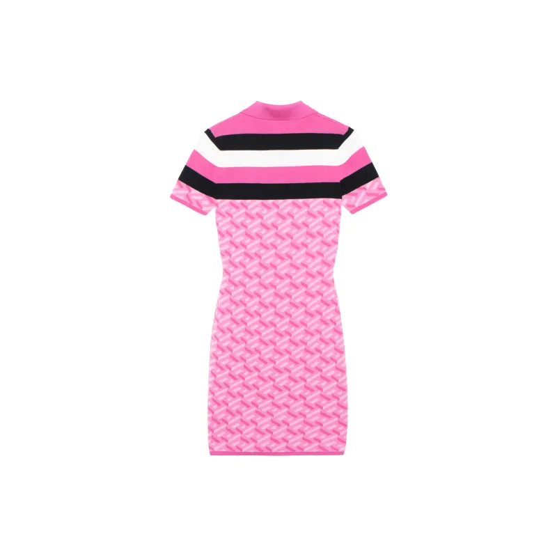 VERSACE SS24 CNY Short Sleeved Dresses Women's Pink-1