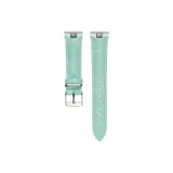 Sapphire Green/Round Alligator Leather-Textured Strap