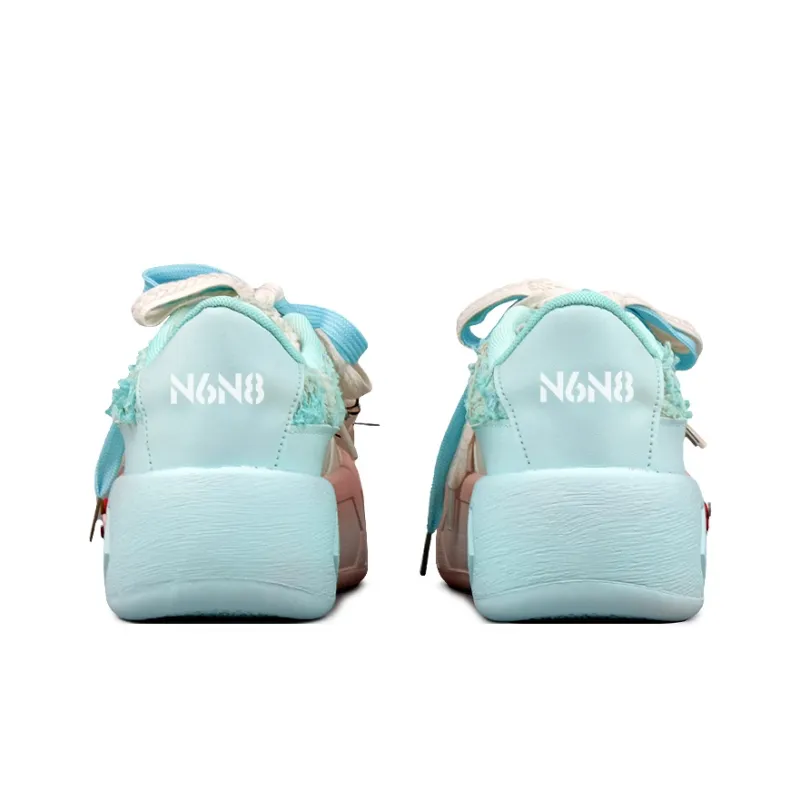 N6N8 Slip Resistant Cushioning Wear Resistant Lightweight Low Top Skateboard Shoes Women's-11