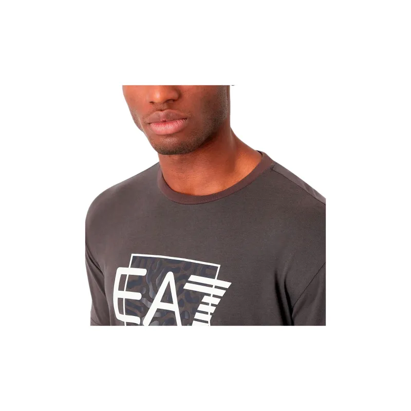 EMPORIO ARMANI EA7 SS23 T Shirt Men's Earthy Brown-3