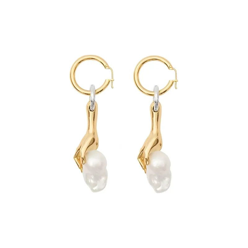 Burberry Bronze Palladium Plated Earrings Women's Gold-0