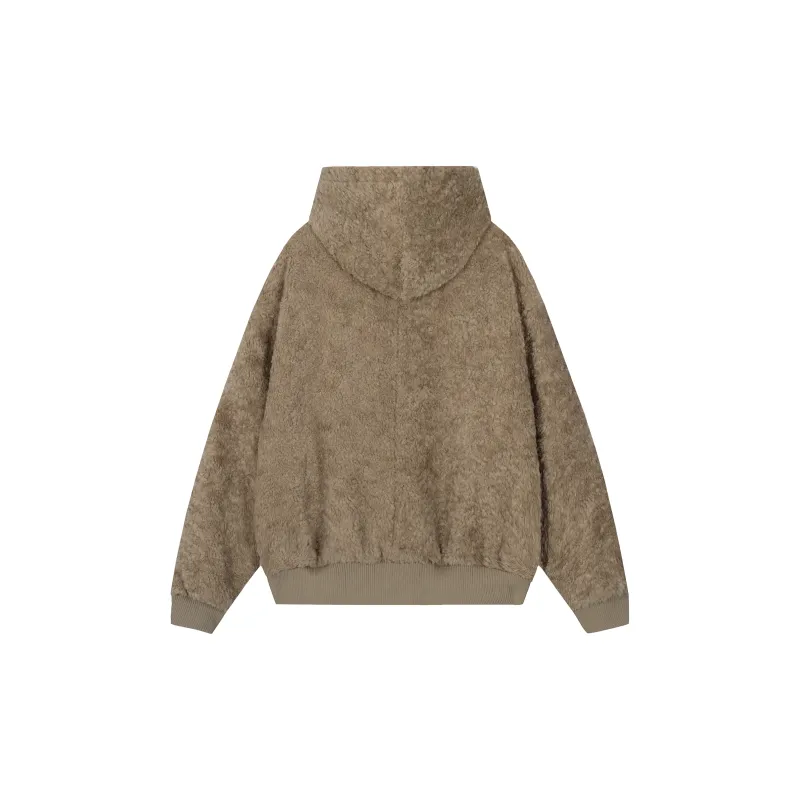 WLNEXT Fuzzy Coat Trendy Brand Lazy Luxury Lambswool Cotton Jacket Trend Unisex-1