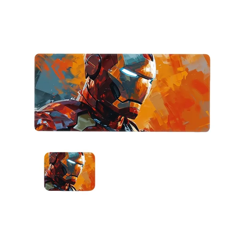 SHIBADU Rubber Pad Iron Man Extra Large Esports Table Pad For Computer And Laptop Mouse Pads-10