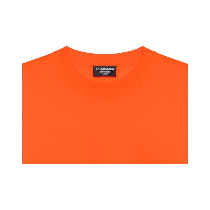 Balenciaga T Shirt Loose Fit Men's Orange-7