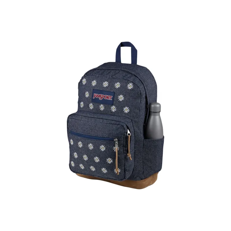 JanSport Nylon Backpack Unisex Dark Blue-2