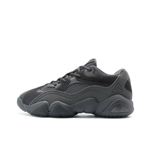 PEAK State Pole 6371 Slip Resistant Cushioning Wear Resistant Low Top Chunky Sneakers Men's Dark Gray